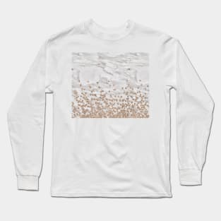 Rose gold pop ombre - dove grey marble Long Sleeve T-Shirt